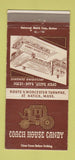 Matchbook Cover - Coach House Candy Natick MA 30 Strike