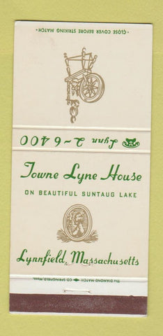 Matchbook Cover - Towne Lyne House Lynnfield MA 30 Strike