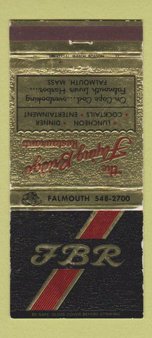 Matchbook Cover - The Fling Bridge Restaurant Falmouth MA WEAR 30 Strike