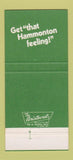 Matchbook Cover - Hammonton Park Men's Clothes Martin's Lowell MA 30 Strike