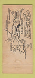 Matchbook Cover Uncle Pete Carbone's Twin Tree Cafe Maynard MA 21 Strike Feature