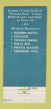 Matchbook Cover - White Cliffs of Plymouth MA 30 Strike