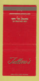 Matchbook Cover - Tallino's Chestnut Hill MA 30 Strike