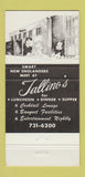 Matchbook Cover - Tallino's Chestnut Hill MA 30 Strike