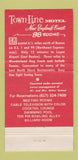 Matchbook Cover - Town Line Motel Malden MA 30 Strike