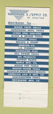 Matchbook Cover - Hardware and Supply Machinery Tools Chester PA 30 Strike