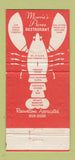 Matchbook Cover - Morrie's Acres Restaurant Phillipsburg NJ 30 Strike