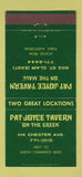 Matchbook Cover - Pat Joyce Tavern Cleveland OH 30 Strike