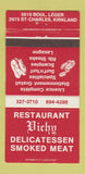 Matchbook Cover - Restaurant Vicky Deli Smoked Meat Kirkland QC? 30 Strike