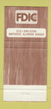 Matchbook Cover - State Bank of Antioch IL 30 Strike