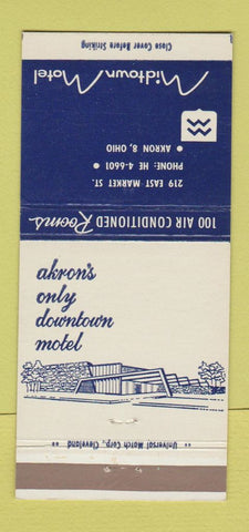 Matchbook Cover - Midtown Motel Akron OH 30 Strike