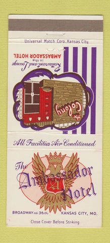 Matchbook Cover - Ambassador Motel Kansas City MO 30 Strike