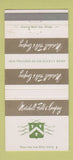 Matchbook Cover - Marshall Field Company Chicago IL  30 Strike