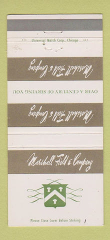 Matchbook Cover - Marshall Field Company Chicago IL  30 Strike