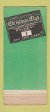Matchbook Cover - Christmas Club Pittsburgh PA Bank WEAR 30 Strike