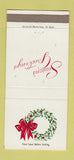 Matchbook Cover - Zim's Hamburgers San Francisco CA Marin Christmas 30 Strike