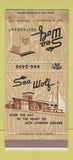 Matchbook Cover - Sea Wolf Restaurant Oakland CA 30 Strike