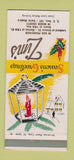 Matchbook Cover - Zim's Hamburgers San Francisco CA Marin Christmas 30 Strike