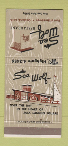 Matchbook Cover - Sea Wolf Restaurant Oakland CA 30 Strike