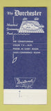 Matchbook Cover - Dorchester Motel Detroit MI 30 Strike