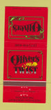 Matchbook Cover - Oliver's Hilton Inn Philadelphia PA 30 Strike