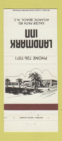 Matchbook Cover - Landmark Inn Atlantic Beach NC 30 Strike