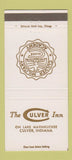 Matchbook Cover - Culver Inn Culver IN Military Academy 30 Strike