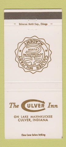 Matchbook Cover - Culver Inn Culver IN Military Academy 30 Strike