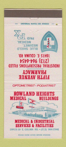 Matchbook Cover - Rowland Heights Medical Buildings CA 30 Strike