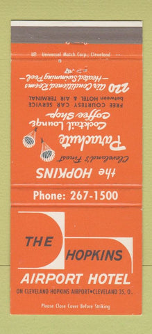 Matchbook Cover - Hopkins Airport Hotel Cleveland OH 30 Strike