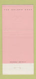 Matchbook Cover - The Golden Door JFK Airport New York City 30 Strike