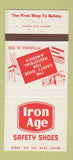 Matchbook Cover - Iron Age Safety Shoes Pittsburgh PA 30 Strike