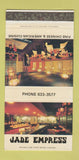 Matchbook Cover - Jade Empress Chinese Food Mesa? AZ? 30 Strike