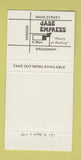Matchbook Cover - Jade Empress Chinese Food Mesa? AZ? 30 Strike