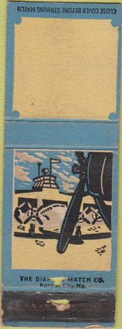 Matchbook Cover - WWII Airplanes Diamond BLANK WEAR