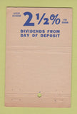 Matchbook Cover - Seaman's Bank New York City WEAR 40 Stick