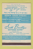 Matchbook Cover - South Brooklyn Savings Bank NY 40 Strike