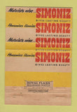 Matchbook Cover - Simoniz Car Polish finish WEAR 40 Strike