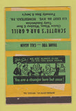 Matchbook Cover - Schutte's Bar Grill Homstead PA 40 Strike