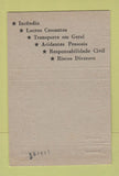 Matchbook Cover - Rio De Janeiro Brazil Insurance 40 Strike