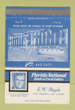 Matchbook Cover - Florida National Bank Coral Gables FL EW Ripple 40 Strike