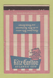 Matchbook Cover - Ritz Carlton Hotel Atlantic City NJ 40 Strike