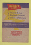 Matchbook Cover - Clarion Radio Summit Appliance Akron OH 40 Strike