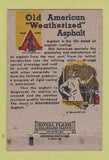 Matchbook Cover - Old American Asphalt Roof LW Shannon Springfield IL 40 Strike