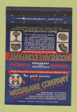 Matchbook Cover - Moorlane Fittings Tubes WEAR 40 Strike