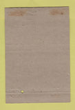 Matchbook Cover - West Virgina Tourism WV Mountain State 40 Strike