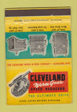 Matchbook Cover - Cleveland Worm Gear OH Speed Reducers 40 Strike