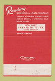 Matchbook Cover - Reading Building and Loan Cincinnati OH 40 Strike