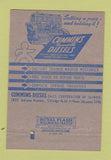 Matchbook Cover - Cummins Diesels Chicago IL 40 Strike