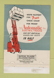 Matchbook Cover - Automatic Electric Trucks Fork Lift Cleveland OH 40 Strike